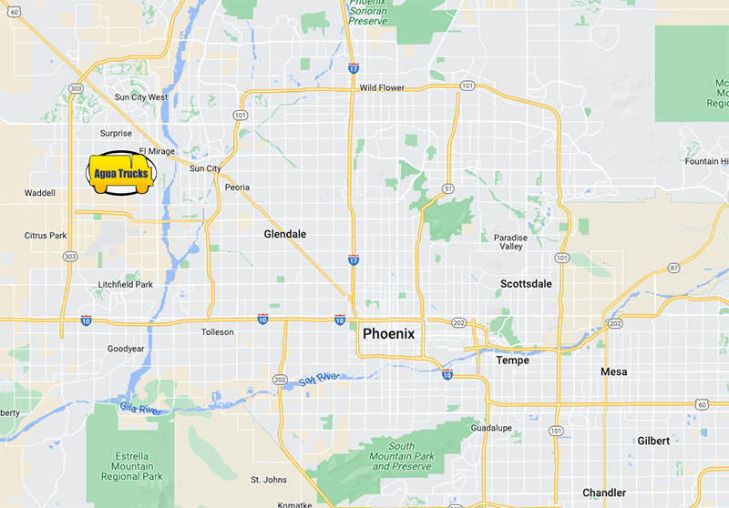 Street Sweeping Water Truck Services In Metro Area Of Pheonix AZ